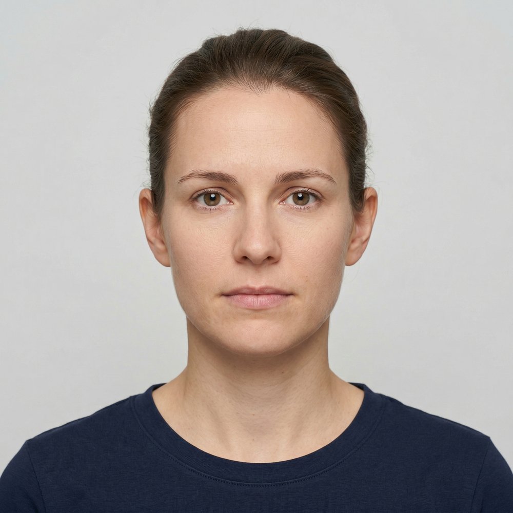 Biometrisches Passfoto Beispiel